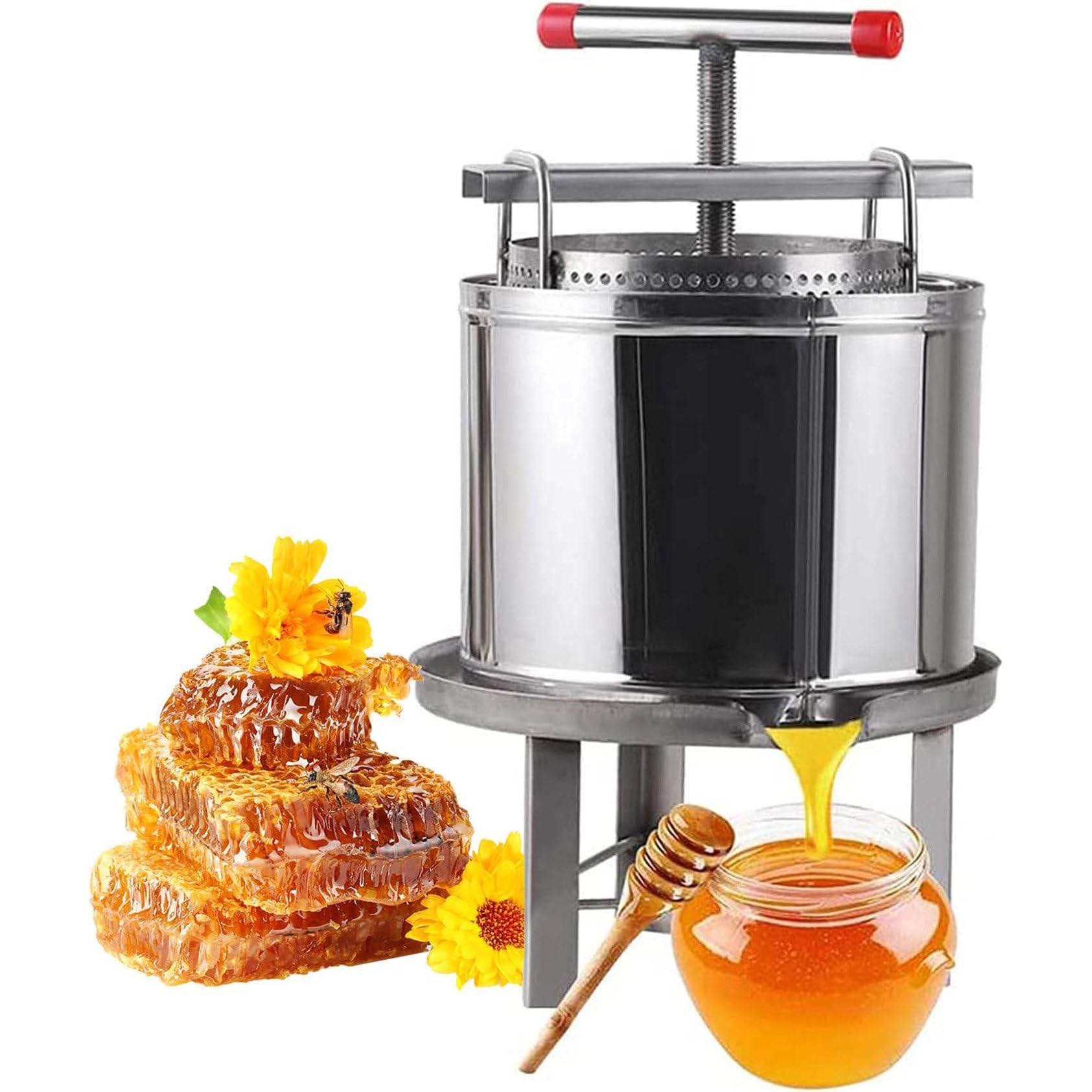 Extractor Manual De Prensa De Miel, Extractor Rotativo De Miel, Prensa De Cera, Máquina Exprimidora De Miel, Apicultura Comercial, Hogar, Apicultura, Agricultura, Herramienta De Apicultura