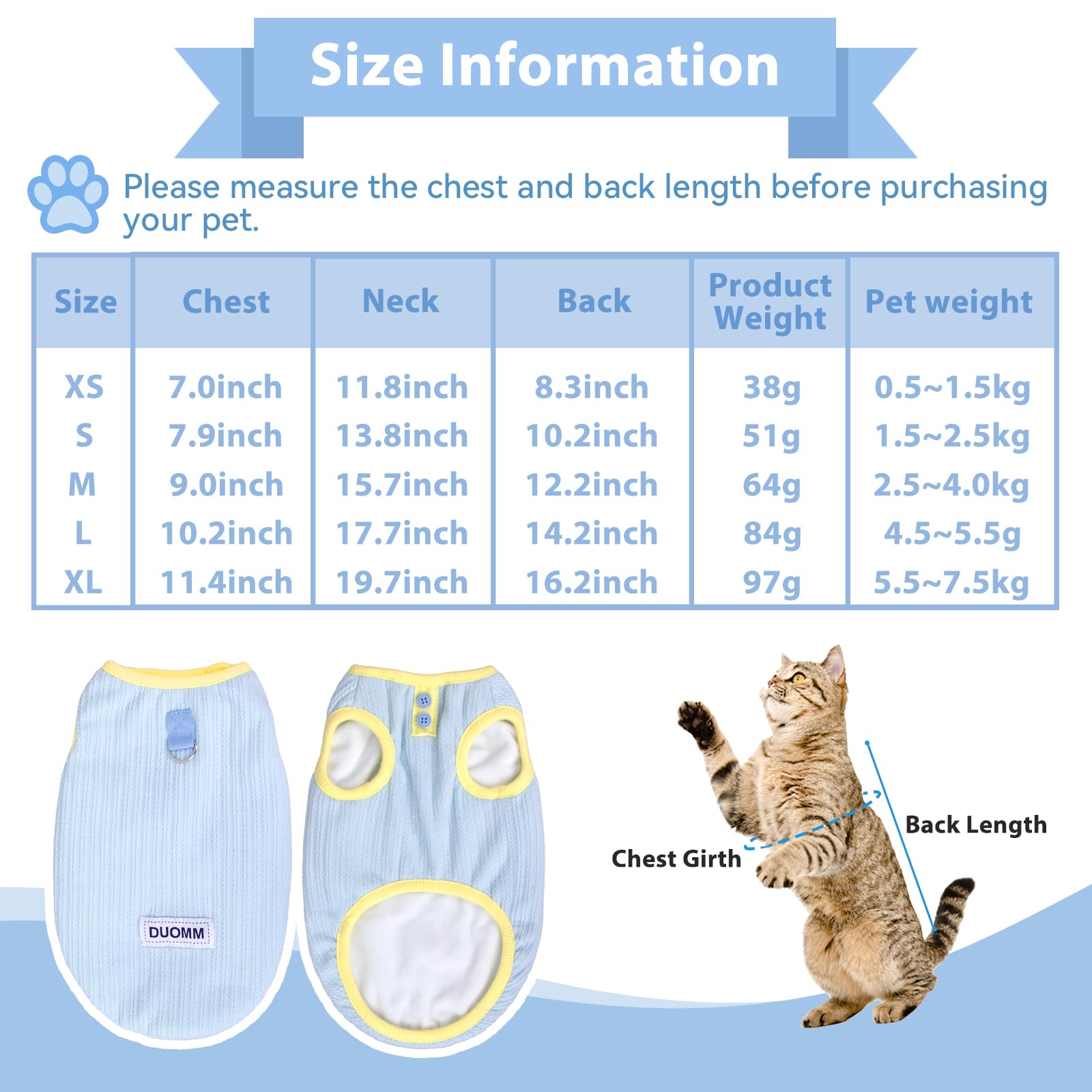 Cat Clothes, Soft Warm Dog Cat Jumper, Cotton Cat Clothes for Pet Autumn Winter Outfit, Winter Warm Cat Jumper Sweater, Pet Sweater Vest for Small Medium Large Dogs Puppy Cats - Image 2
