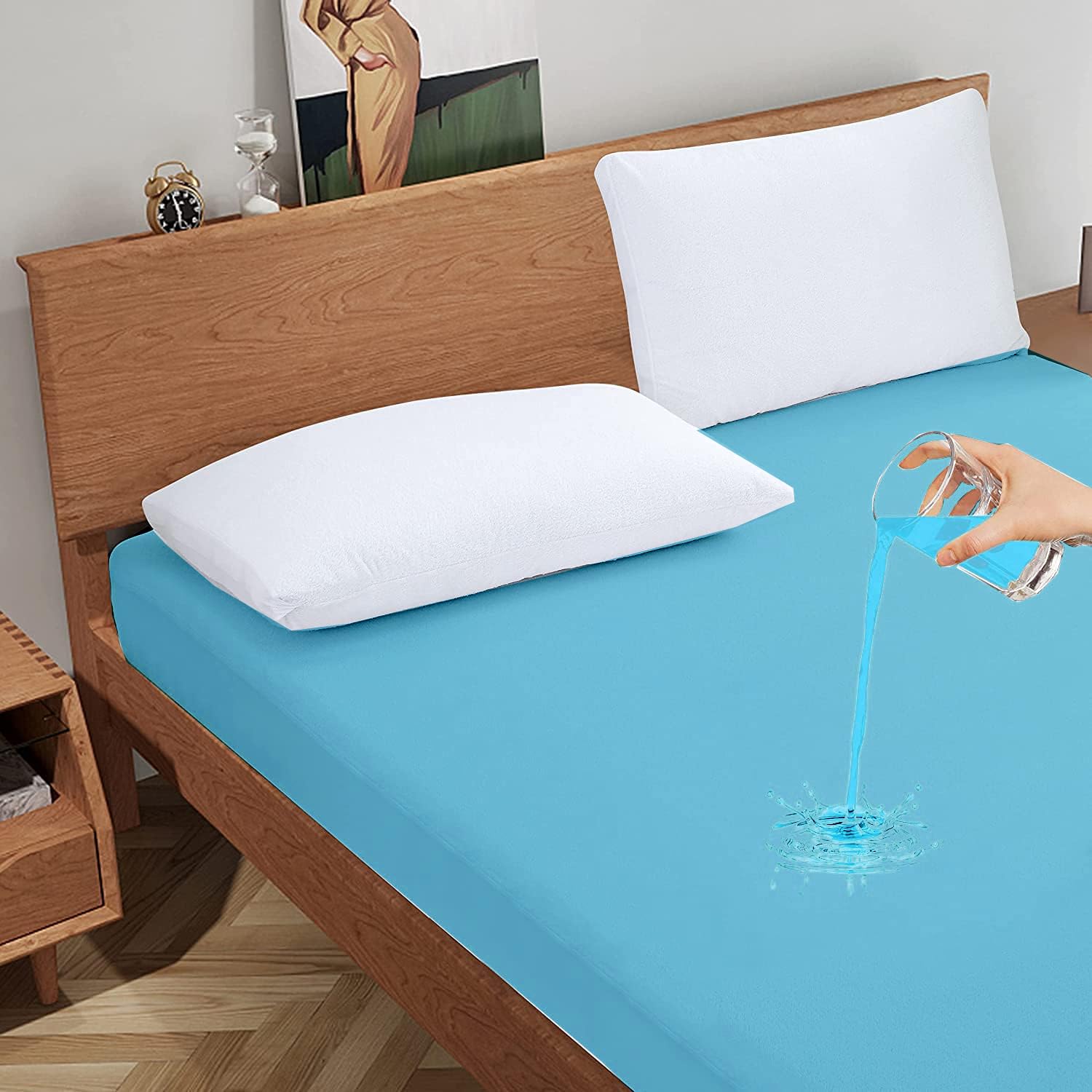 Buy Waterproof Cotton Terry Mattress Protector Breathable