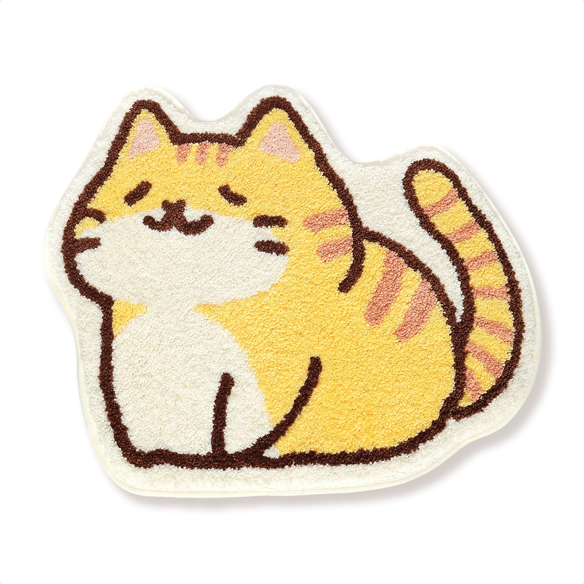 Molesun Cat Bathroom Rug Animal Bath Mat, Non-Slip Soft Shower Rug Microfiber Cute Bath Rug for Kids, Water Absorbent Thick Shaggy Floor Mats for