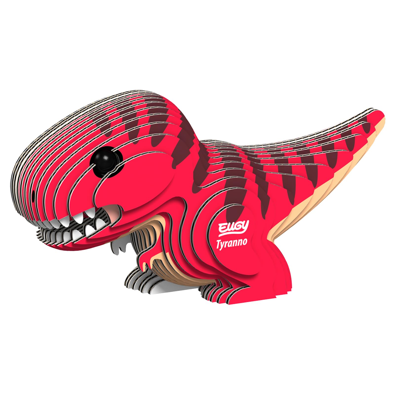 Eugy Tyrannosaurus Rex Dinosaur 3D Puzzle - 22 Piece Eco-Friendly Educational Toy Puzzle for Boys, Girls & Kids Ages 6+