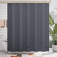 Vista 30 de AmazerBath - Cortina extralarga de plástico de acetato de vinilo polietileno (PEVA) para ducha, 72 x 84 pulgadas, transparente, de alta resistencia
