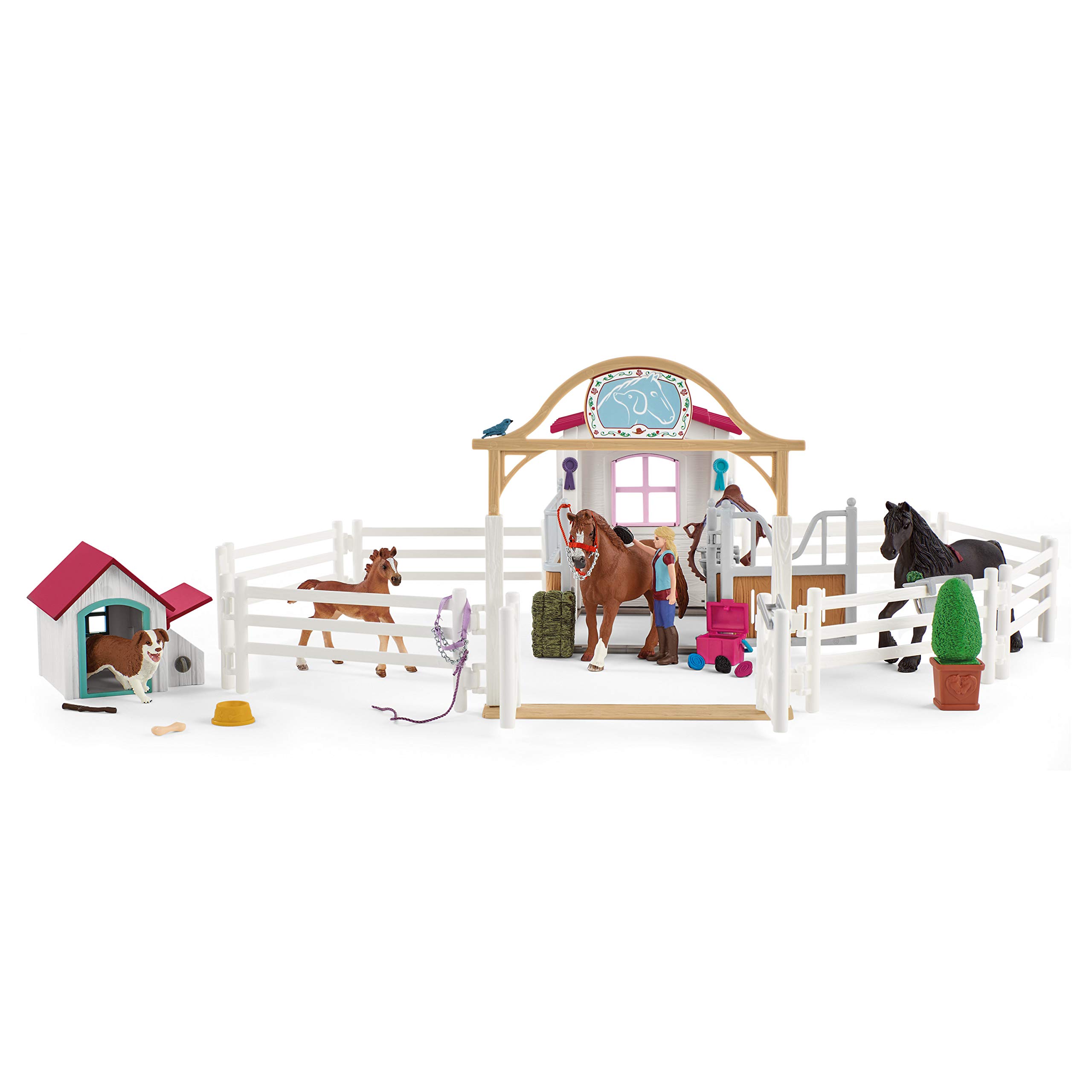 SCHLEICH 72148 Ausflug zur Pferdekoppel, für Kinder ab 5 Jahren, Horse Club - Spielset