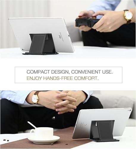 Miniatura 7 de MoKo Phone/Tablet Stand, Foldable Desktop Holder Fit with iPhone 11 Pro Max/11 Pro/11, iPhone Xs/Xs Max/Xr, iPhone SE, iPad Pro 11, 10.2 (8th Gen)