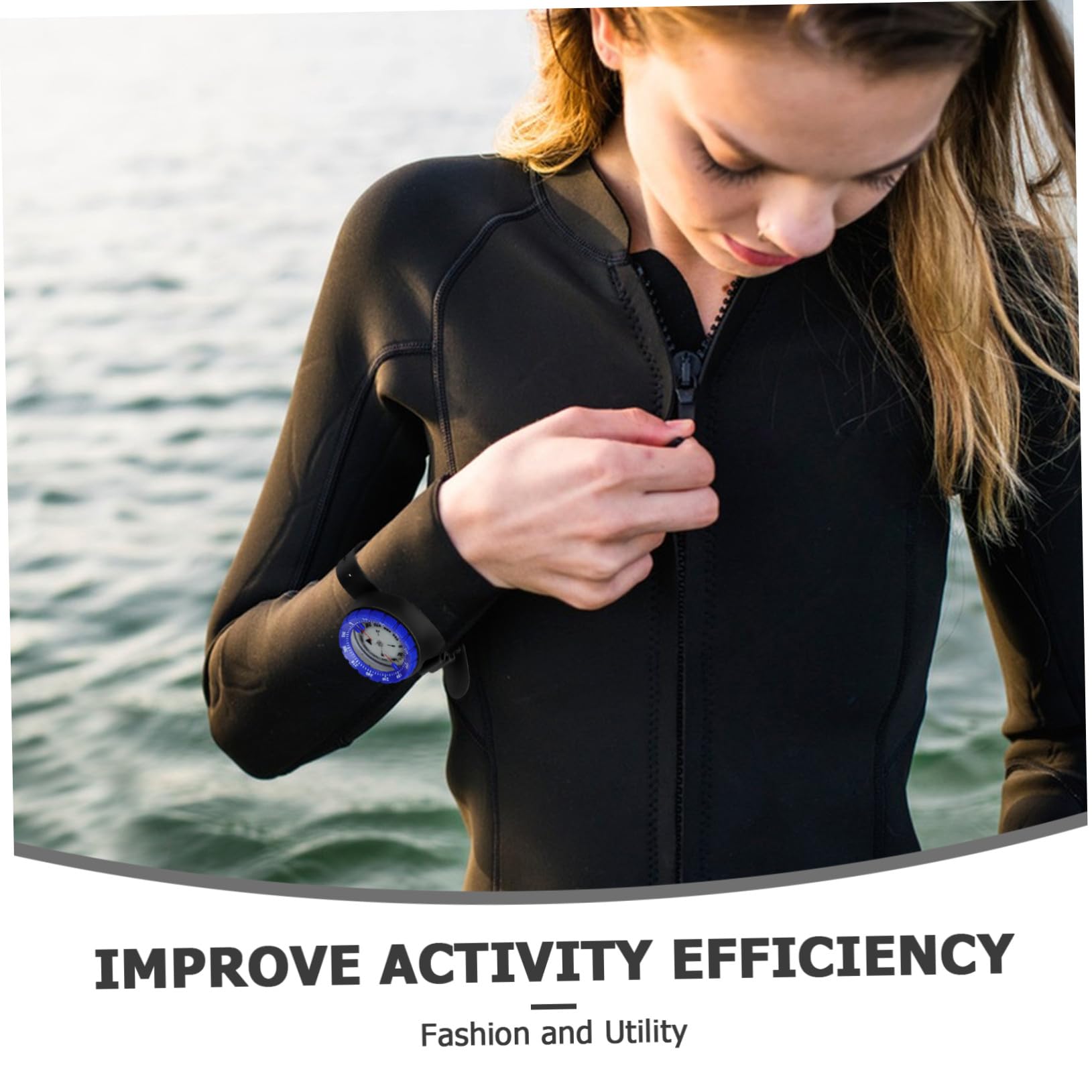 Zerodeko Brújula de Buceo para Hombre con Correa de Muñeca Herramienta de Navegación Compacta y Precisa para Senderismo Kayak y Supervivencia al Aire