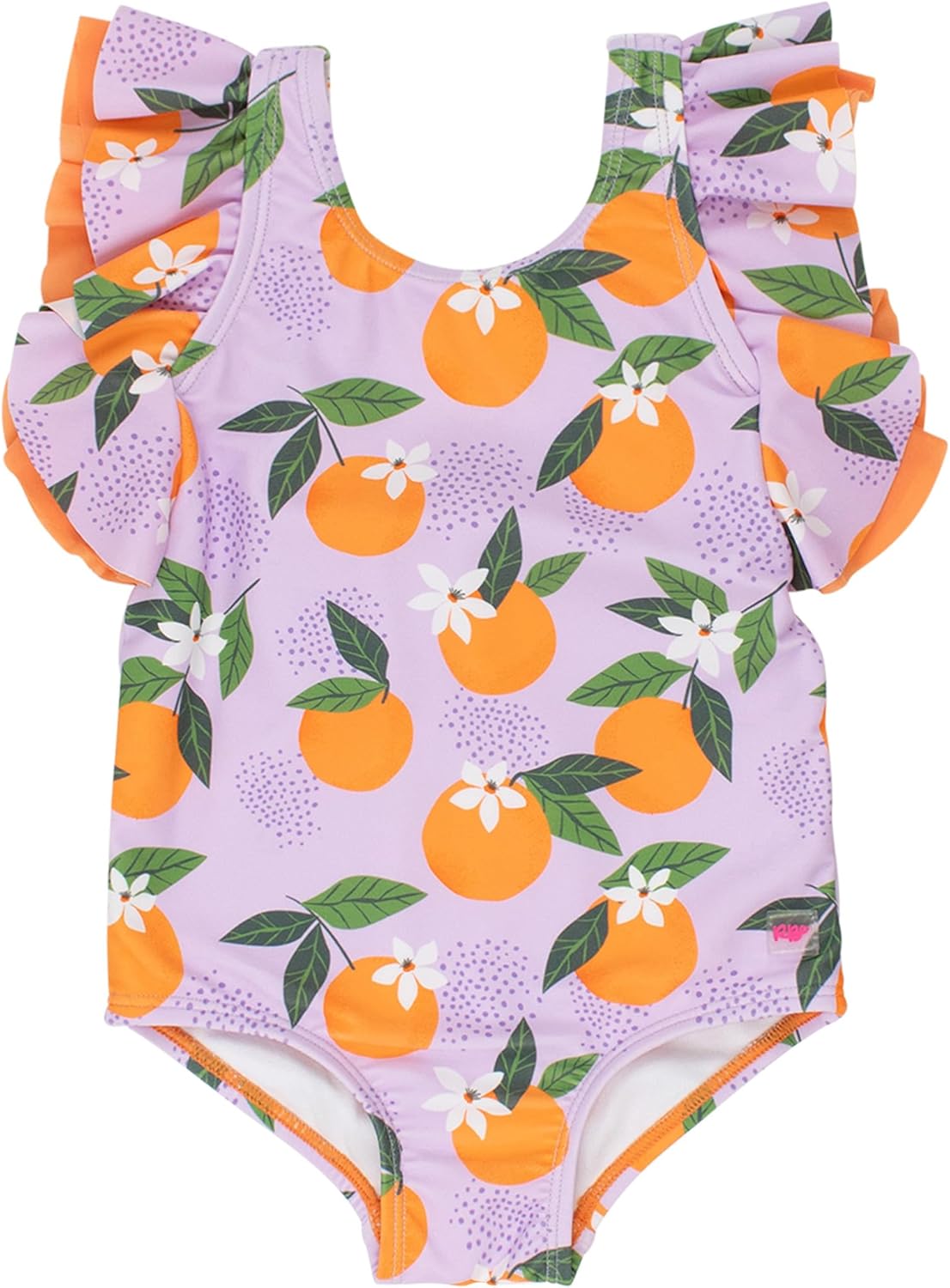RuffleButts Baby/Toddler Girls Ruffle Strap One Piece Swimsuit w/UPF 50+ Sun Protection