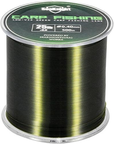 Miniatura 28 de SeaKnight - Línea de pesca de nailon de 1,640.4 ft/3,280.8 ft de material japonés, monofilamento de línea de pesca de mar 2-35 libras Negro-547Yds