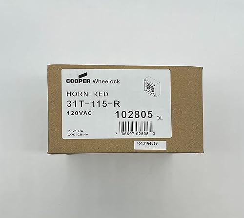 Miniatura 5 de Wheelock Serie 31T 115V Bocina electrónica ruidosa - Rojo | 31T-115-R