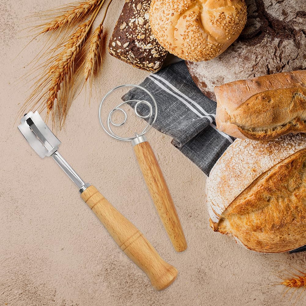 Tagliapasta Per Pane Con 5 Lame - Design Push-Pull E Magnetico, Per Lievitazione Naturale (Blu) - Foto 6