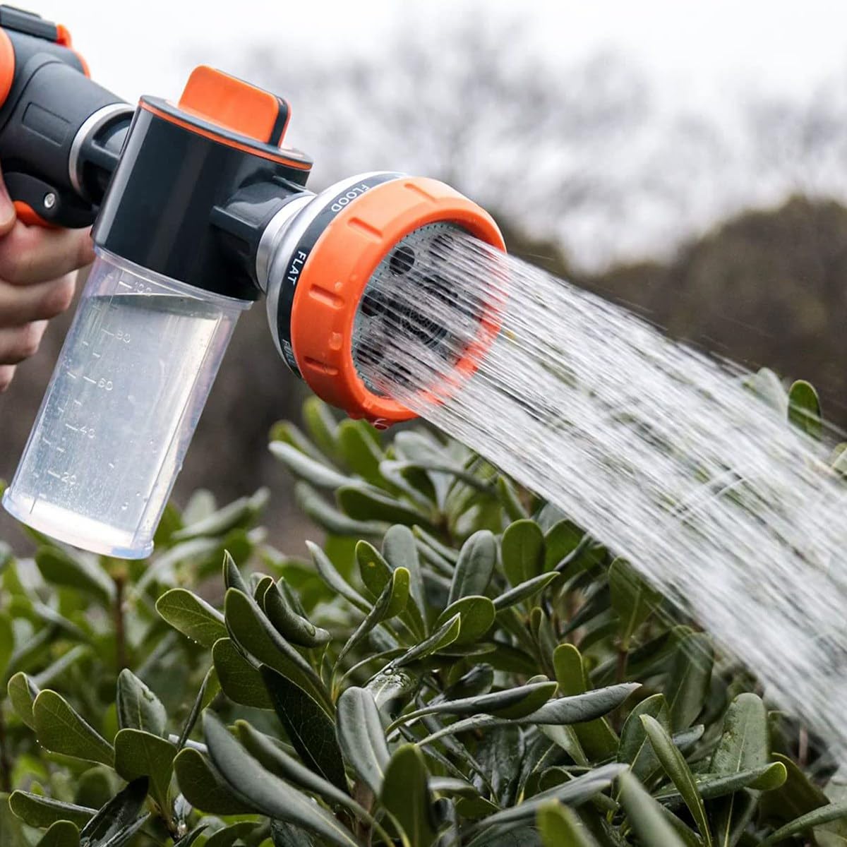 Spruzzatore per tubo 'acqua – Ugello spray per tubo ad alta pressione – Ugello per tubo 'acqua da giardino con erogatore di sapone, spruzzatore di sapone per lavaggio auto per tubo, 8