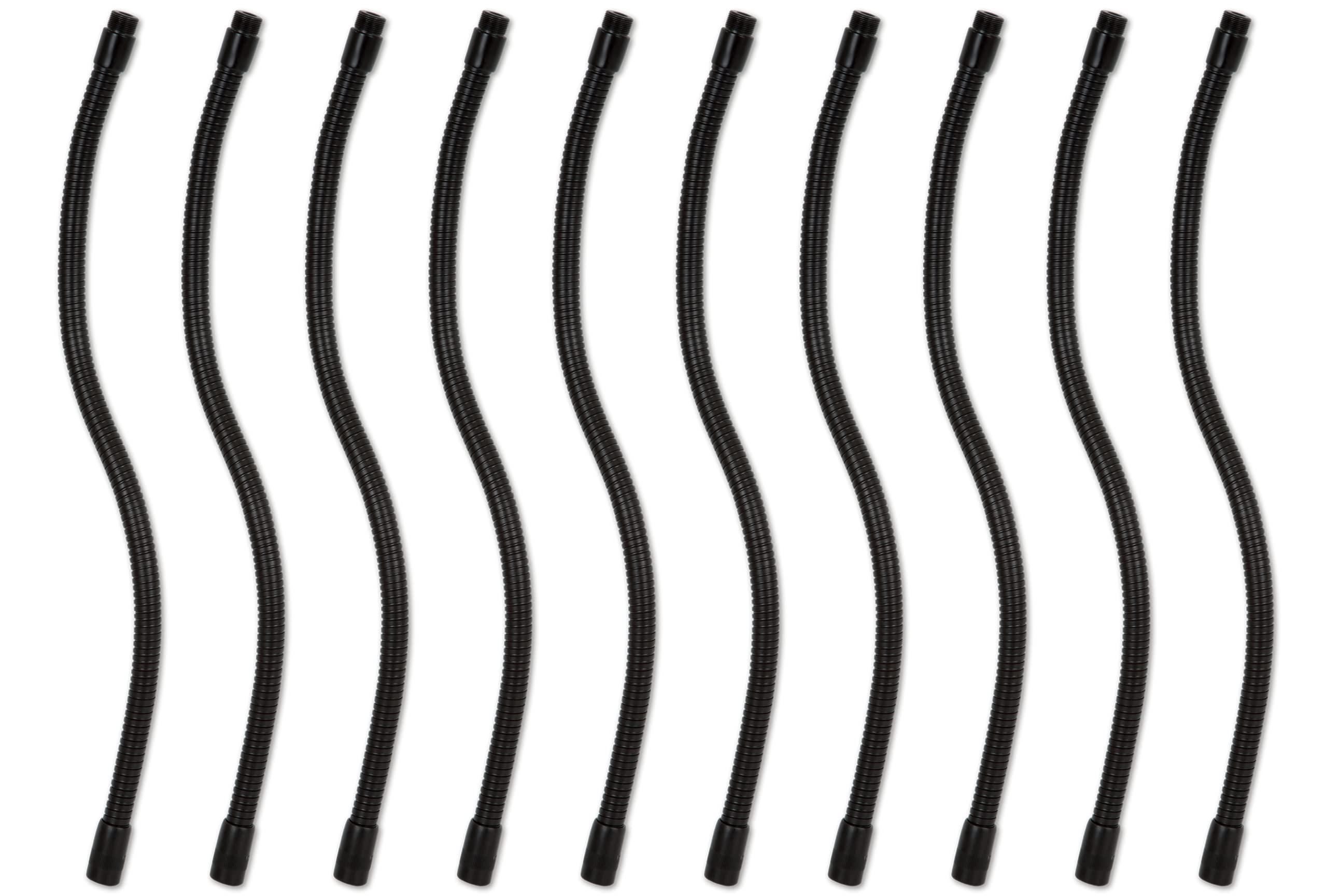Gator FrameworksTen Pack of Flexible Black Goosenecks for Microphones; 19" Length (10PK-GFW-MIC-GN19)