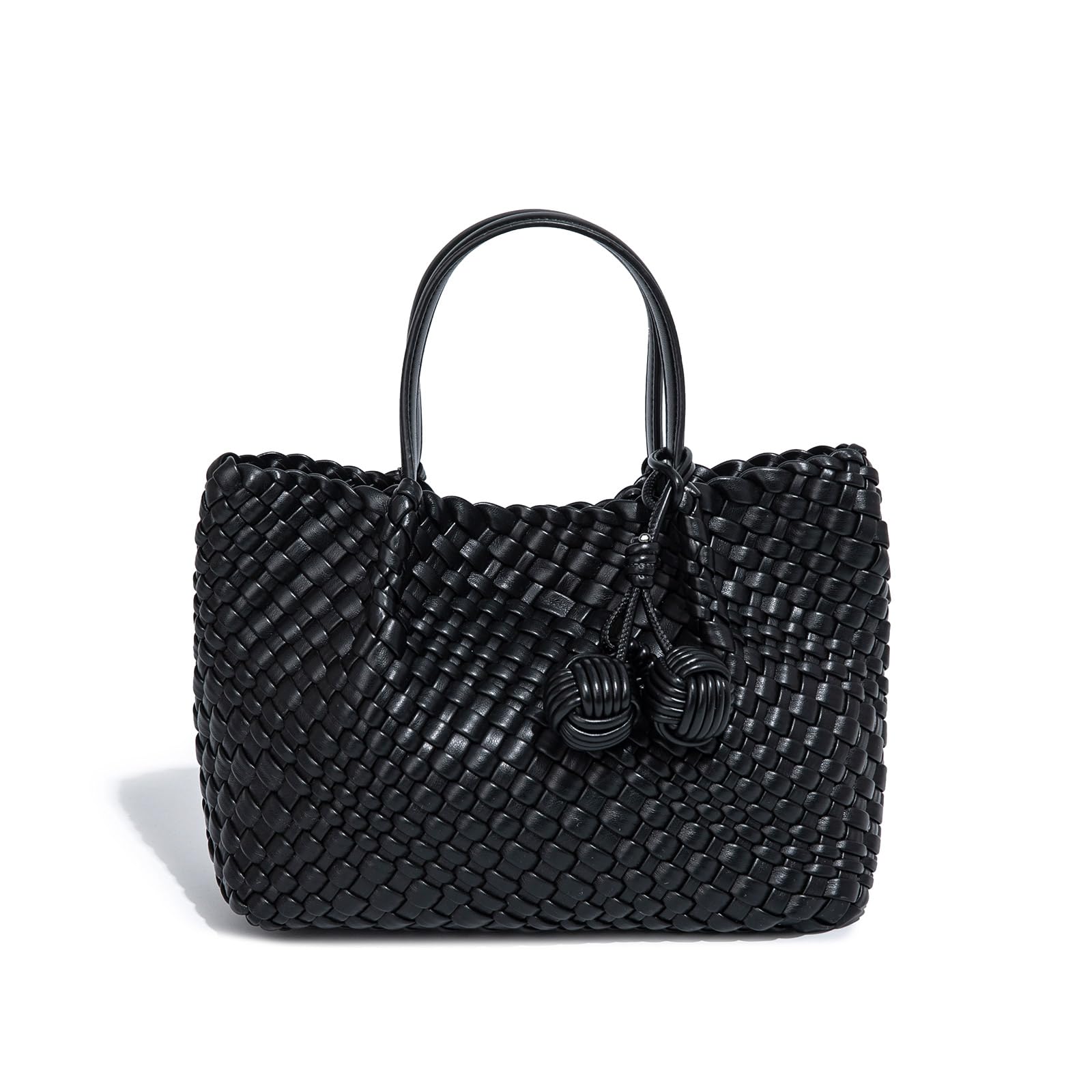 Woven Tote Bag for Women, Hobo Bag for Work, Large Beach Travel Handbags and Purses, Retro Shoulder Bag, Shopping Bag