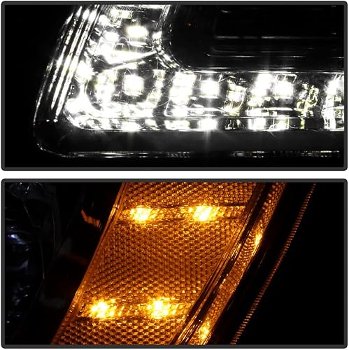 Miniatura 7 de ACANII - Para [tipo halógeno] 2015-2023 Chrysler 300 Chrome LED DRL Proyector Faros Faros Par Izquierdo+Derecho