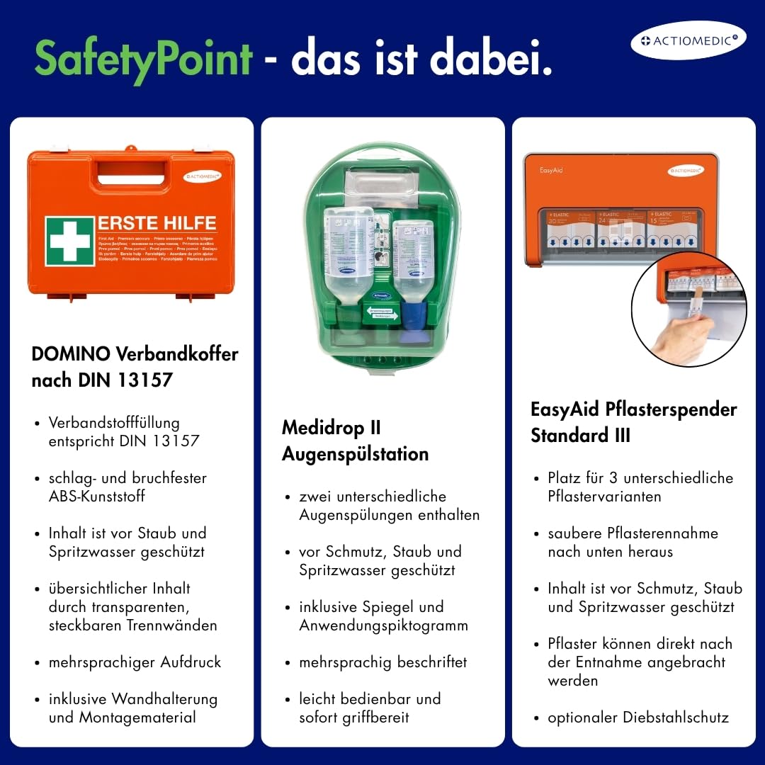 ACTIOMEDIC SafetyPoint Erste Hilfe Station DIN 13157