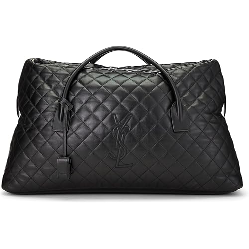 Yves Saint Laurent, Pre-Loved Black ES Giant Travel Bag, Black