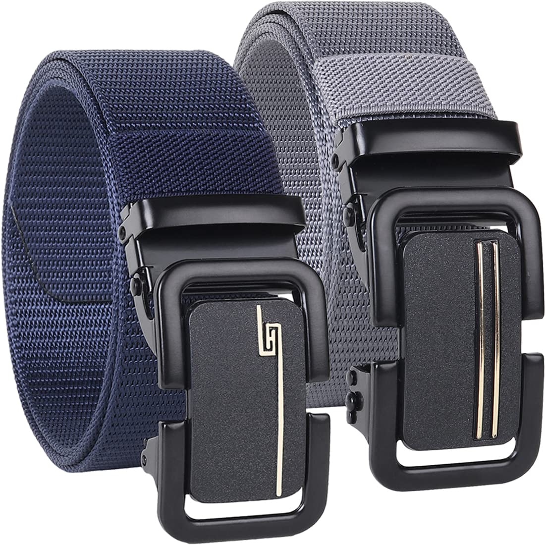 sunshopping Men’s Formal/Causal Automatic Push Lock Nylon Woven Belt Combo Set for Men (OPD-54)-picture-24