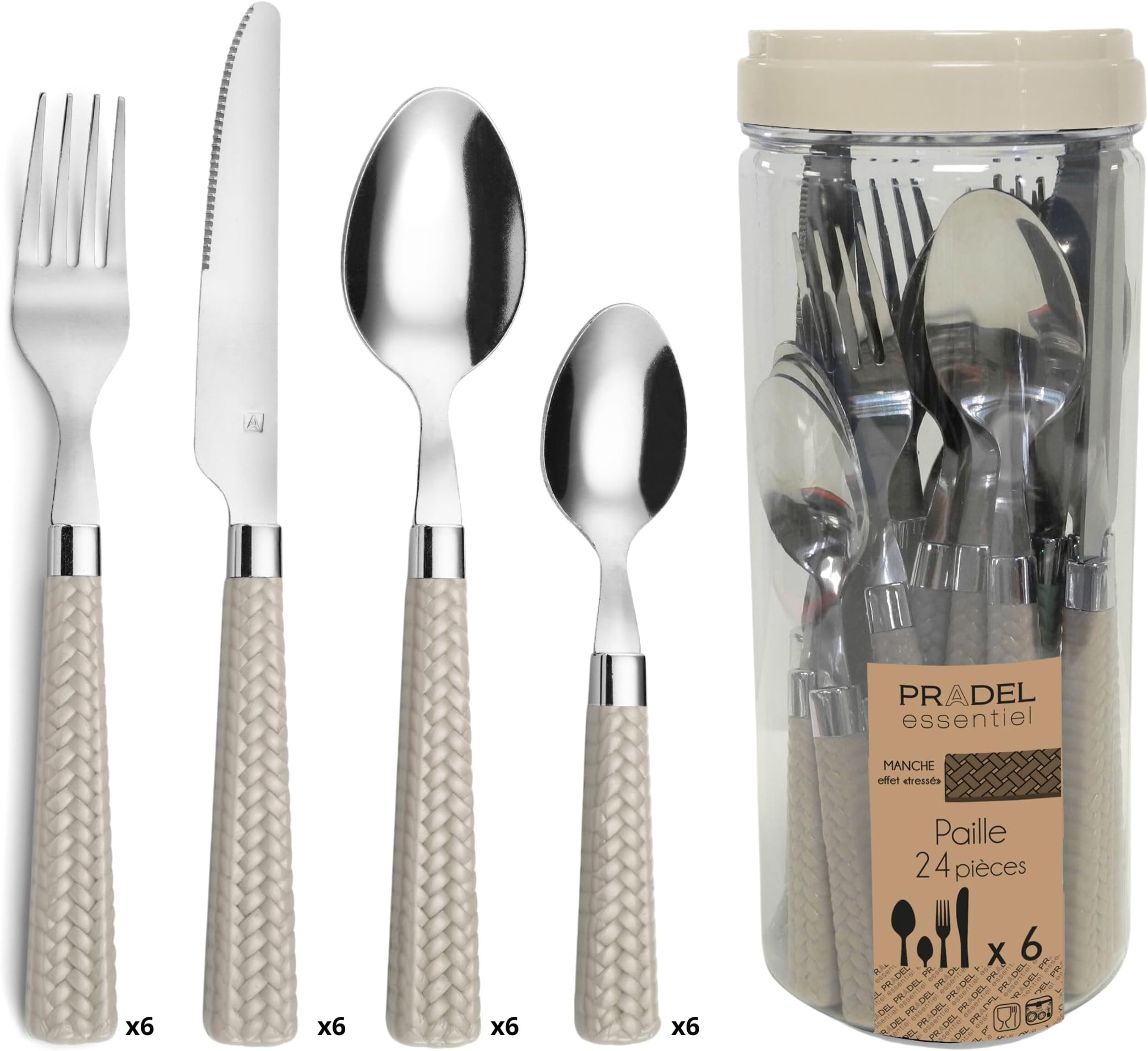 365+ servizio di posate, 24 pezzi, inox - Italia