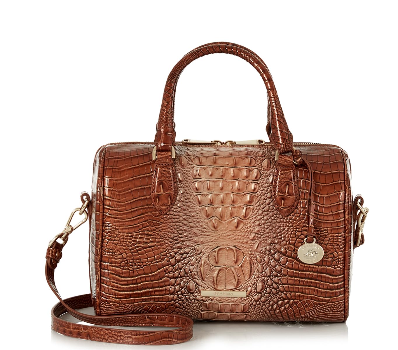 BRAHMIN Melbourne Stacy Satchel, Whiskey