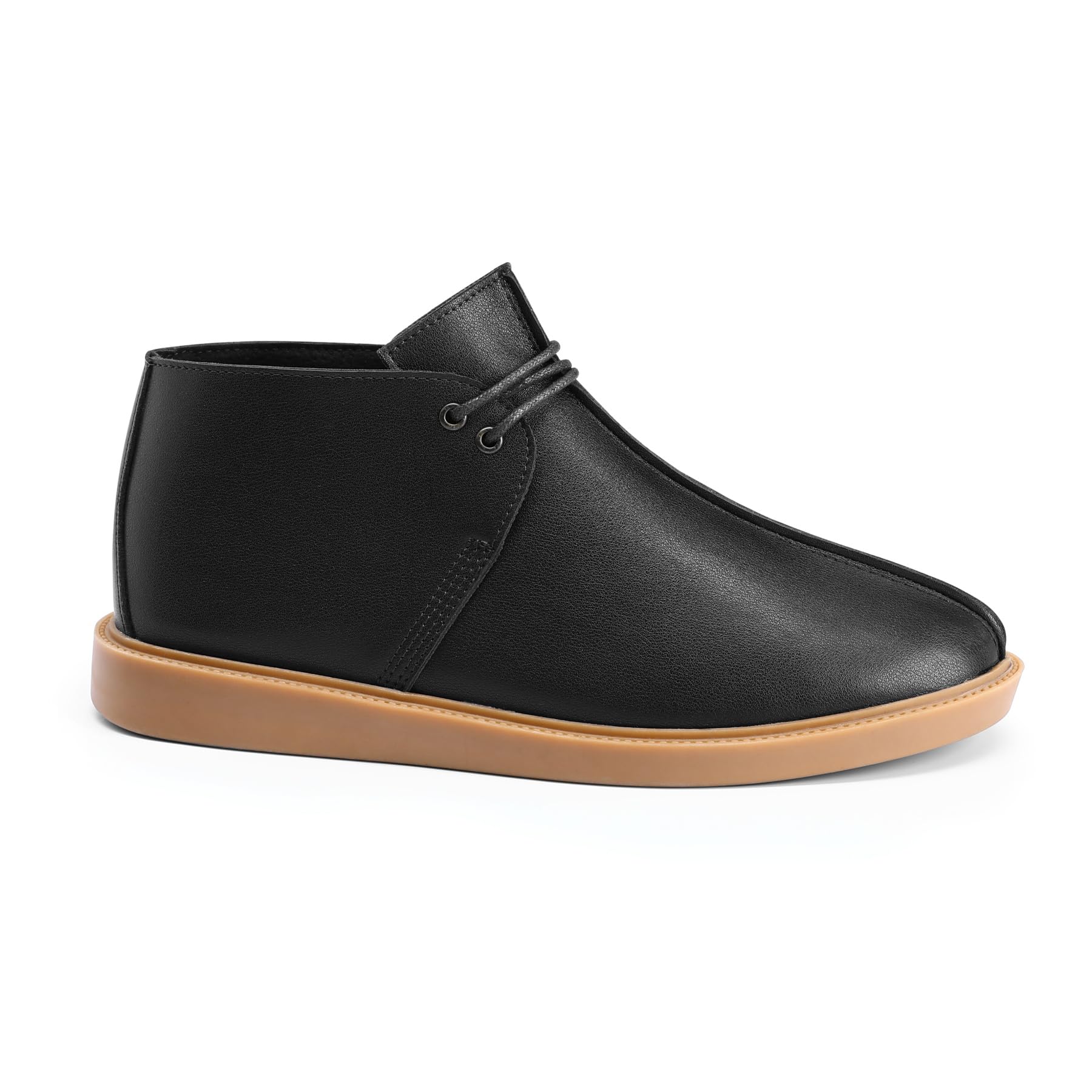 Allthemen Desert Boots Hommes Cuir Casual Chaussures à Lacets à Deux Œillets Casual Bottines Chukka