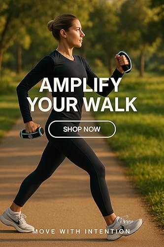 Miniatura 3 de Pesas para caminar, paquete de 2 unidades (1 libra cada una), pesas de mano de agarre suave para cardio, caminar con fuerza y tonificación