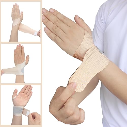 Miniatura 5 de 2 muñequeras ultrafinas para túnel carpiano, alivio del dolor, artritis, tendinitis, muñequeras elásticas para manos derecha e izquierda, compresión