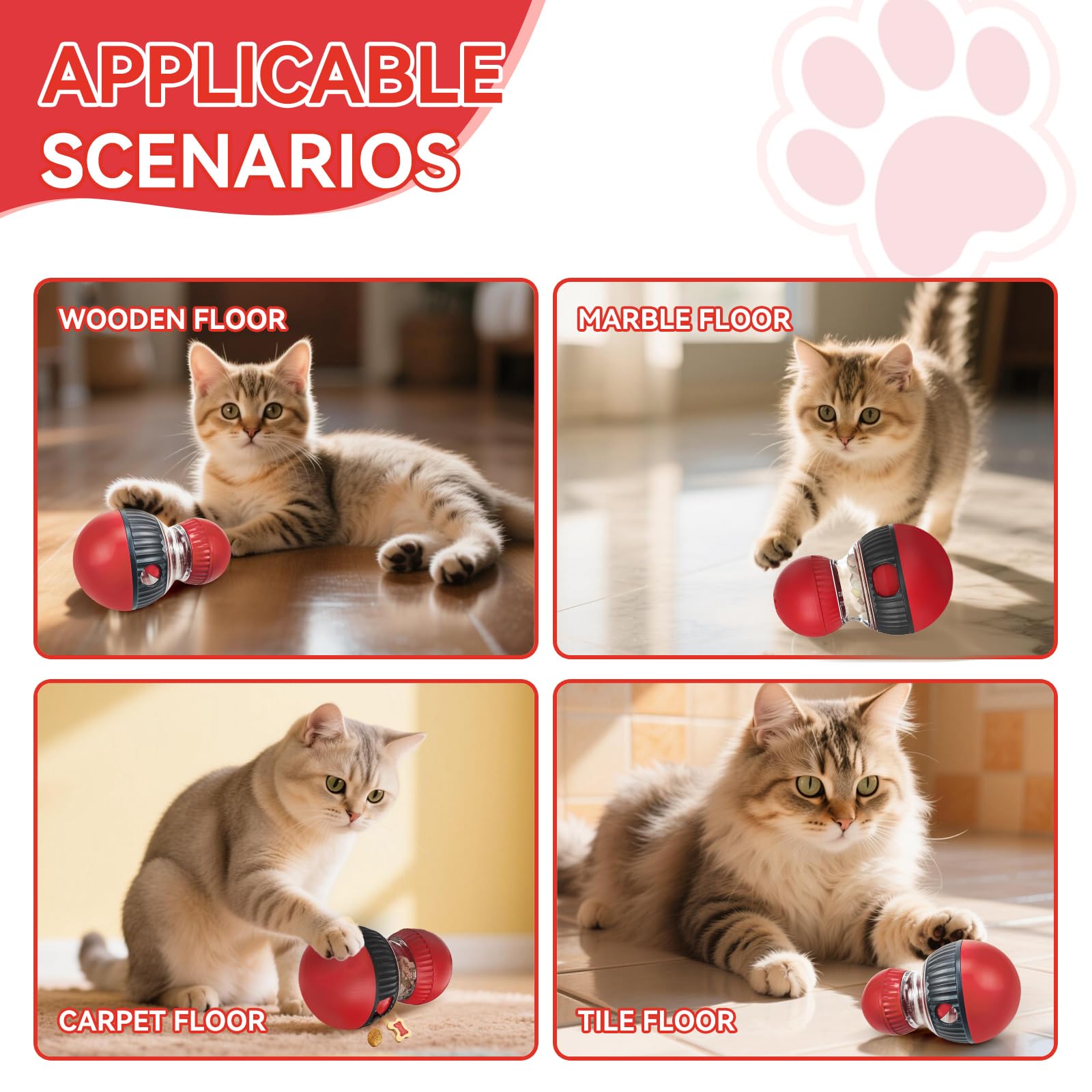 dispenser per gatti dispenser palla giocattolo per gatti giocattoli alimentatore interattivo puzzle indoor best seller gatti puzzle slow food Risolvi la noia e aumenta il divertimento