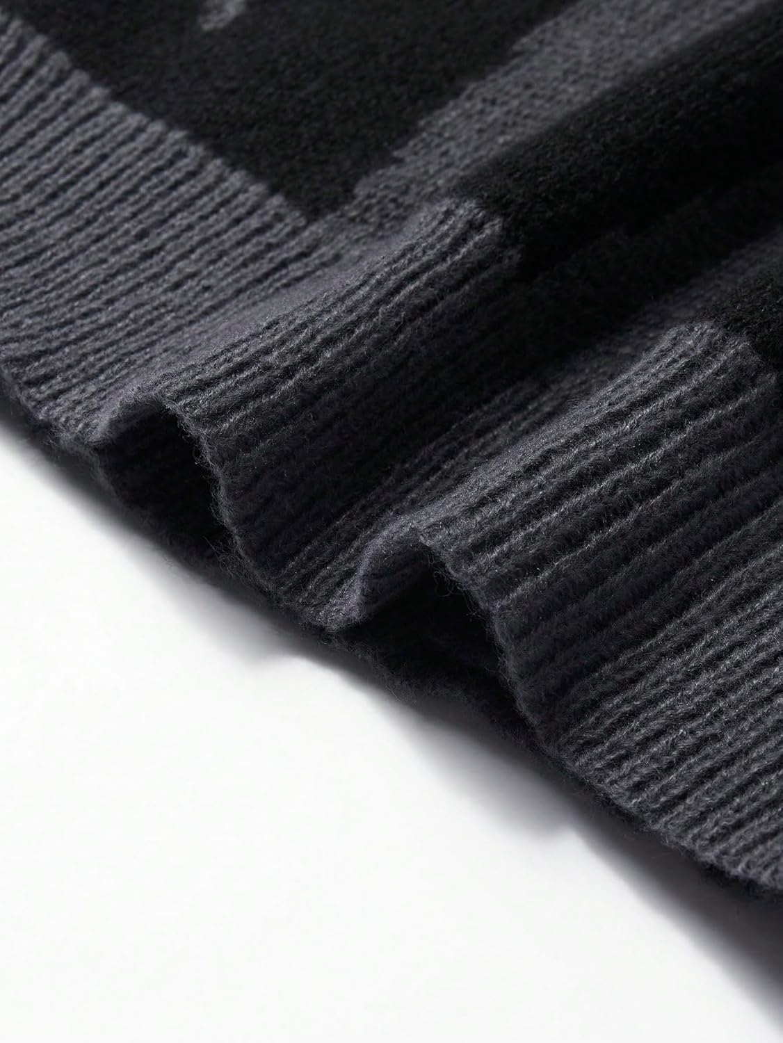 SHENHE Men's Graphic Sweater Button Down Long Sleeve V Neck Cardgian Sweater Streetwear - Image 6