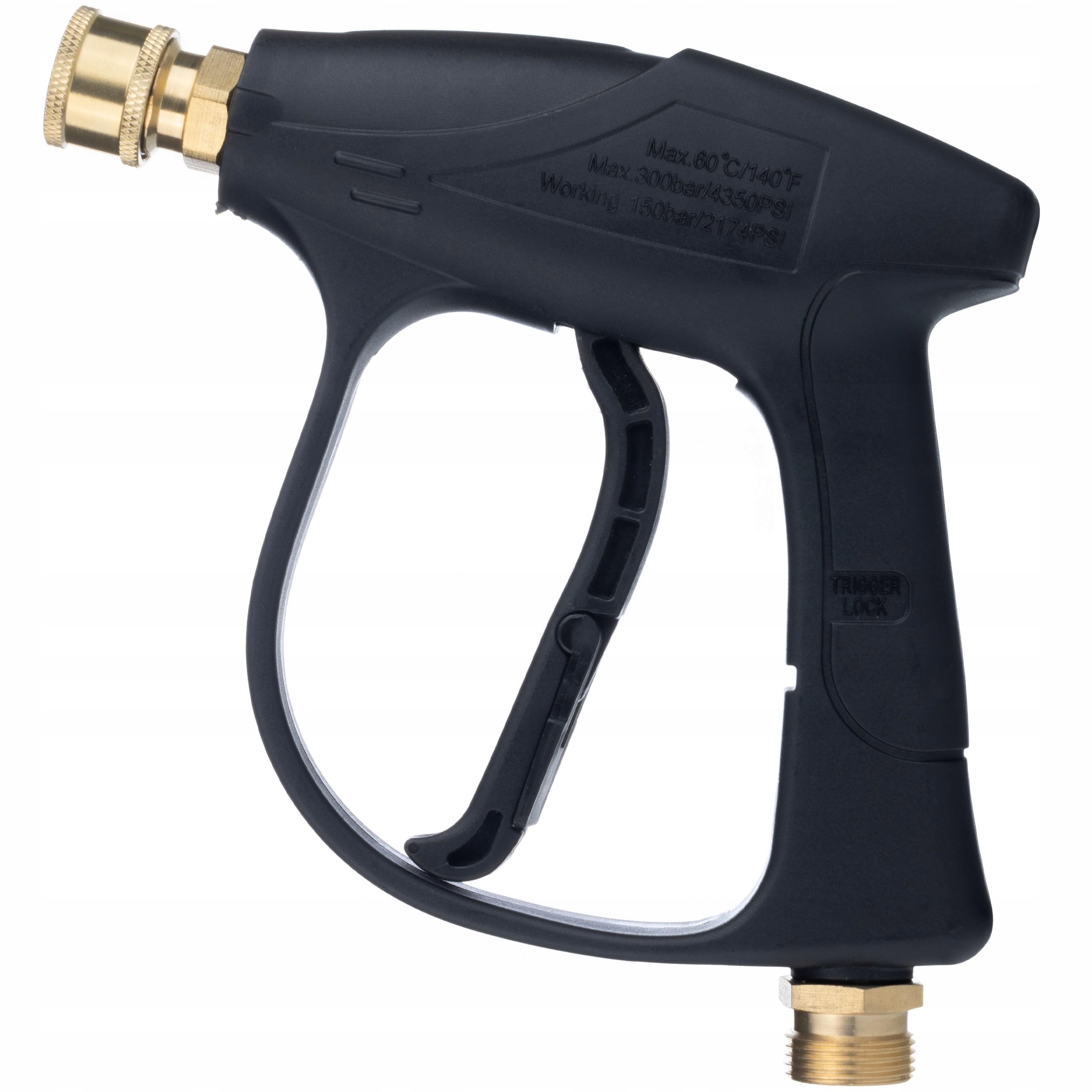 Zestaw lancy wysokociśnieniowej AutoClean ProLine – lanca do mycia podłoża z 4 dyszami na kółkach, pistolet wysokociśnieniowy 300 bar M22 x 1,5, adapter Click Connect, część zamienna do myjki