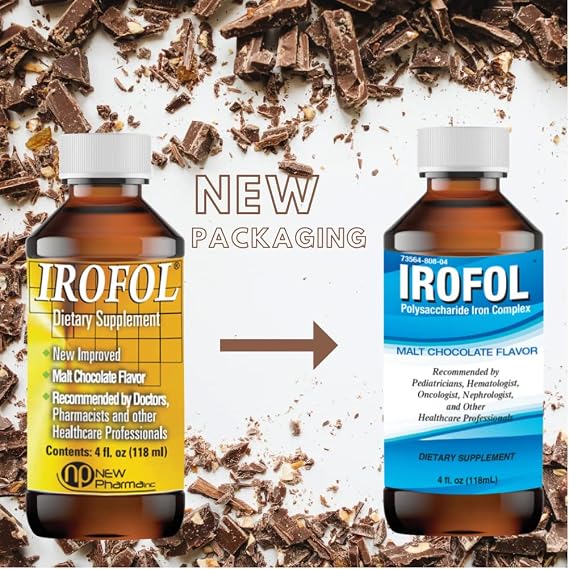 High Potency Liquid Iron Dietary Supplement | Iron for Kids and Adults | Iron Supplement for Women and Men | Malt Chocolate Flavor | 4 fl oz (118 mL) | 100mg Polysaccharide Iron Complex for Anemia Iron Deficiency and Energy Support | Sugar Free Alcohol Free |