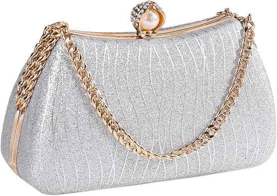 Frosted Glitter Clutch Purses for Women Evening Bag Formal Wedding Party Cocktail Prom Handbags
