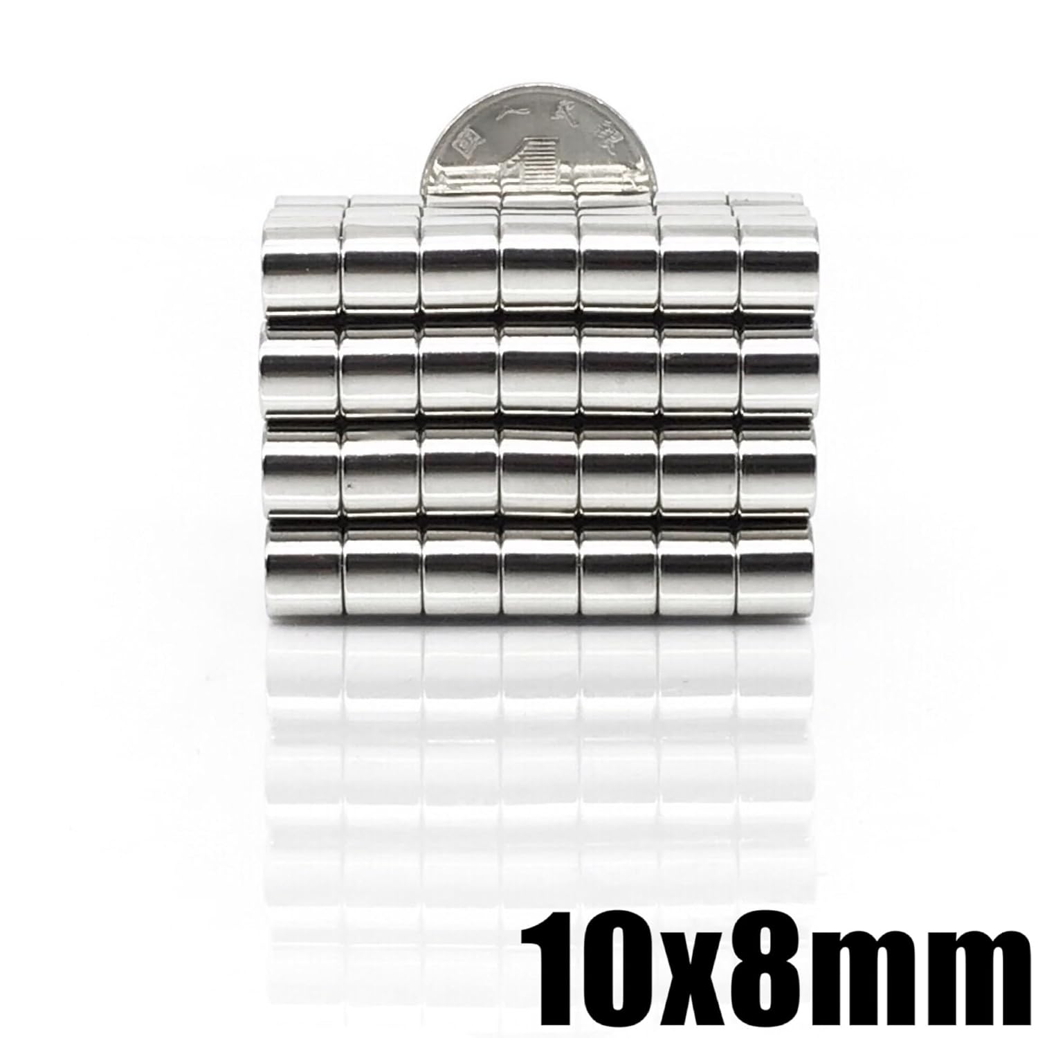 2/5/10/20/50/100Pcs 10x8 Neodymium 10mm x 8mm NdFeB Round Super Permanent Magnetic imanes Disc Magnet(20pcs)