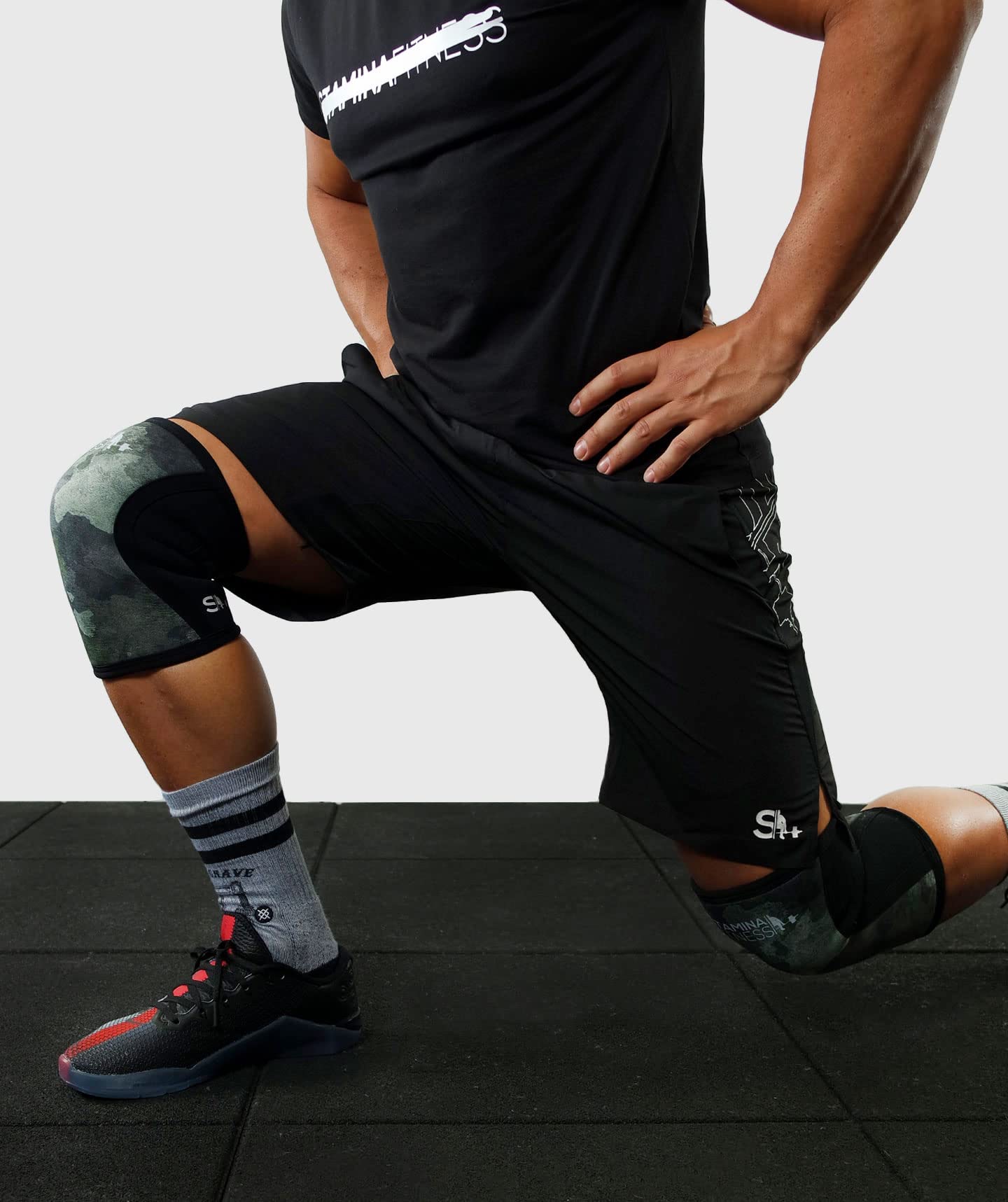 STAMINA FITNESS Rodilleras 5 mm, Adultos Unisex, Camuflaje, XS