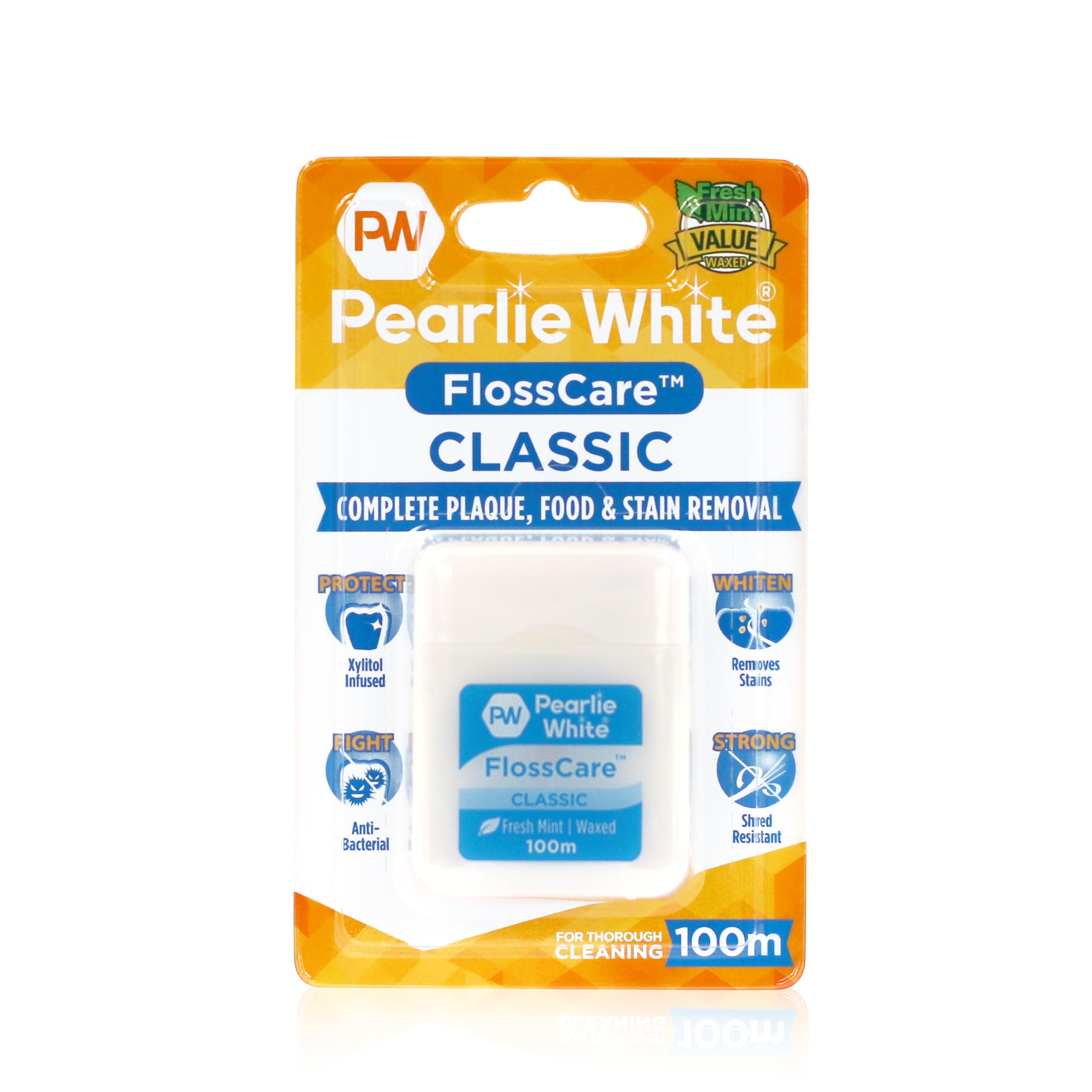 Floss Care Waxed Mint Dental Floss - 100 M