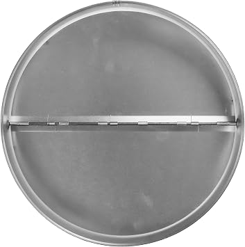 Vent Systems 10 Inch Backdraft Damper - Galvanized Steel Duct Connector for One-Way Airflow - Inline Fan Vent Deflector - HVAC Ducting Connector with Backflow Shutters