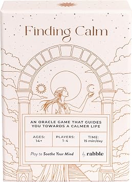Rabble Finding Calm - A Calming Tarot Card Game | 1-4 Players, Includes Guidebook for Mental Health, Mindfulness, and Positive Affirmations, for Oracle Beginners