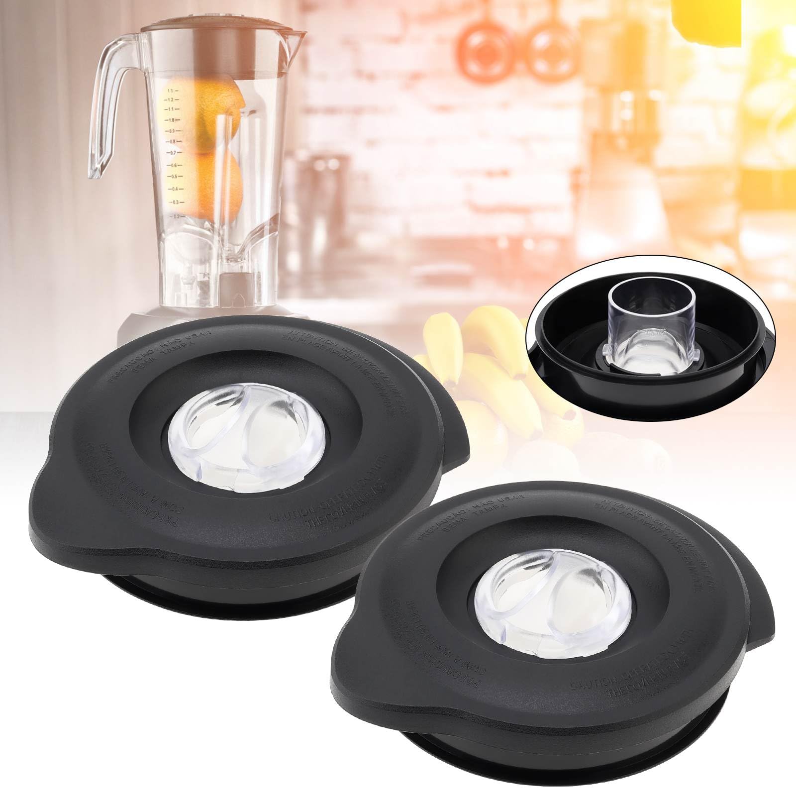 Blender Jar Lid Cover Cap Replacement Parts 2pcs Blender Lid