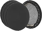 PATIKIL Stretched Canvas, 6 Pcs 8" x 8" Round Canvas for Painting Blank Primed Canvas Cotton Canvas Panels for Acrylics Oil Watercolor Paints, White