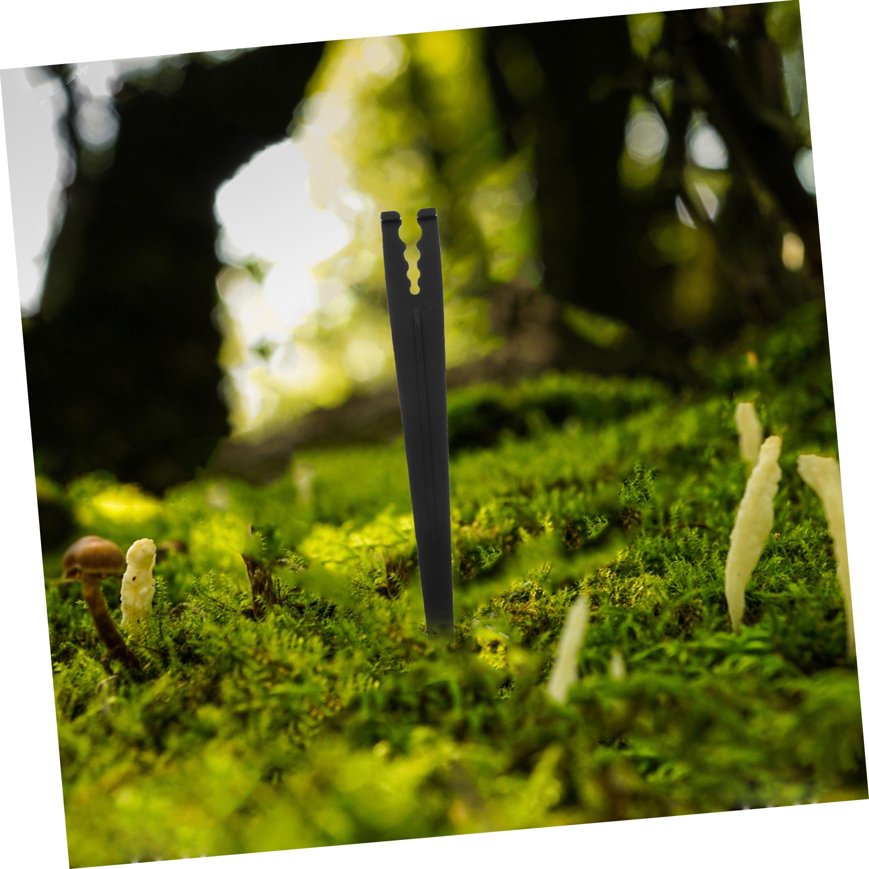 Abaodam 5 Series Base De Carga Plant Pot Huerta Goteo Irrigación Planta Estaca De Tierra De Tubería Manguera Apoyo Estaca De Ancla De Riego Soportes De Riego El Plastico Black 100 Piezas*5