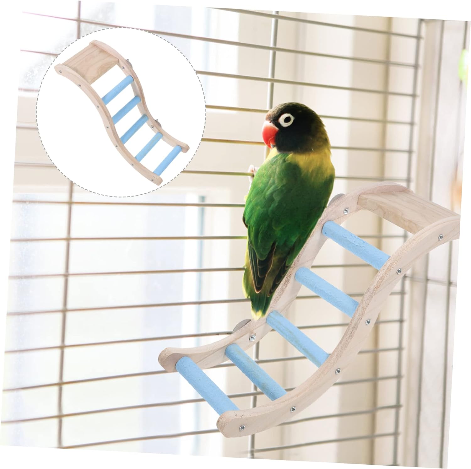 Bird Ladder for Plaything for Birds Parrot Ladder Toy Safe for Biting Stimulate Motor Skills