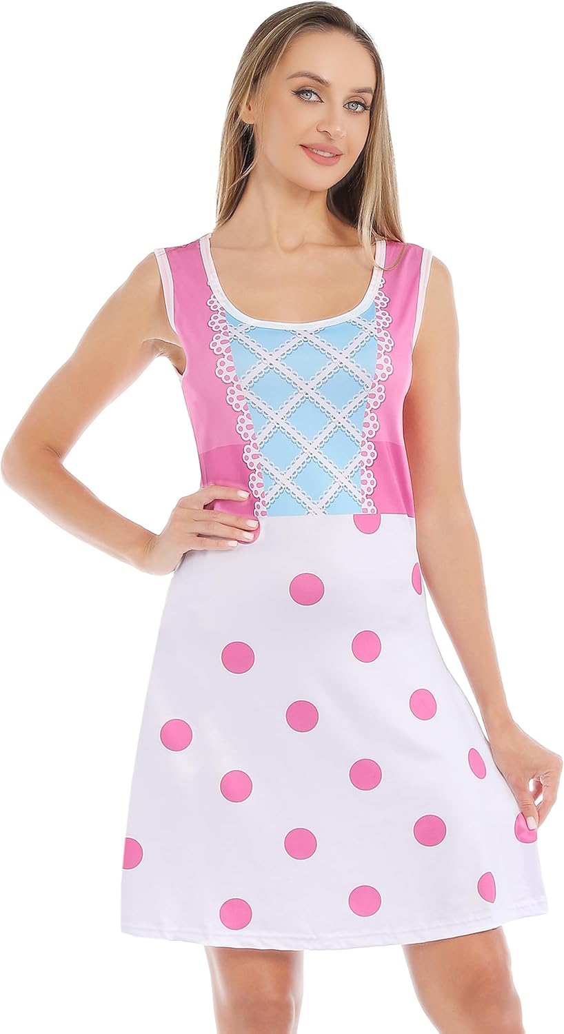 Halloween Cosplay Women Cowgirls Dress Costume Halloween Dress for Hallowen Party