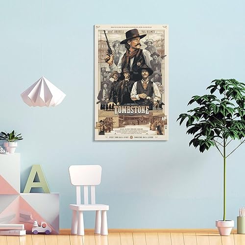 Miniatura 4 de Póster de arte con lápida de película, pinturas artísticas en lienzo, decoración de pared, decoración del hogar, sala de estar, impresiones