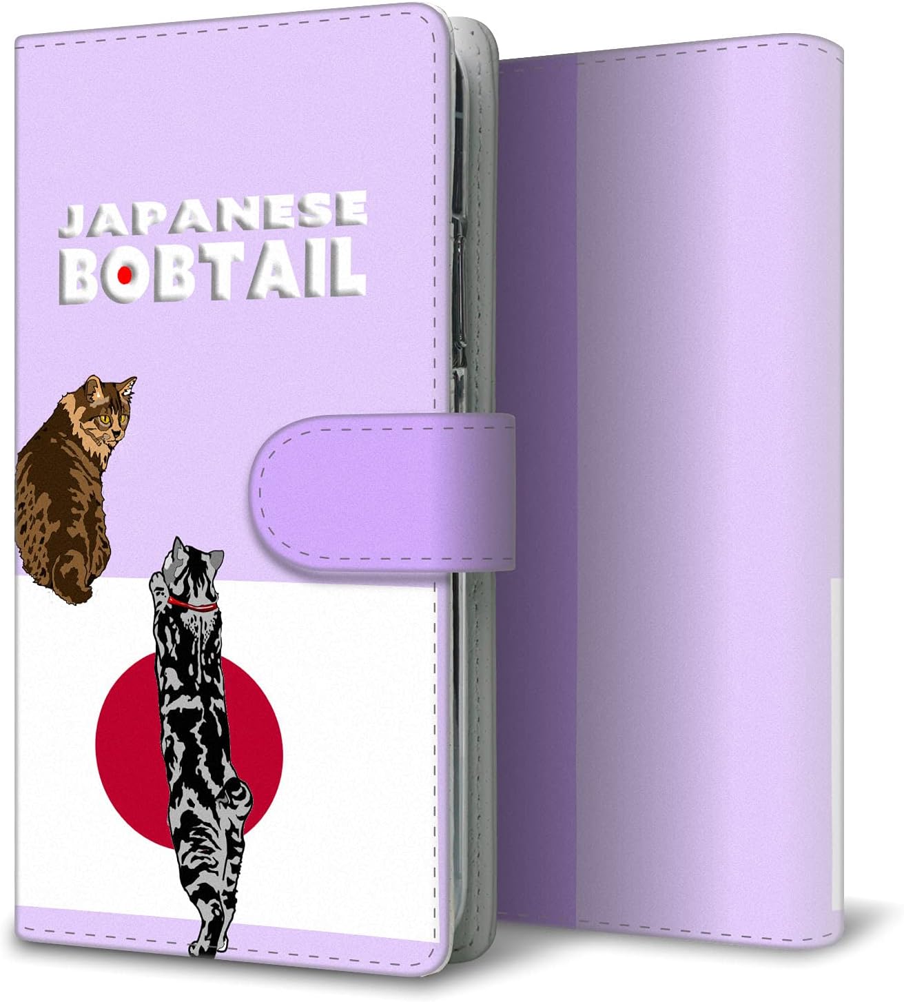 docomo Xperia 5 SO-01M 手帳型 スマホ ケース カバー 【ステッチタイプ】 YE975 ジャパニーズボブテイル