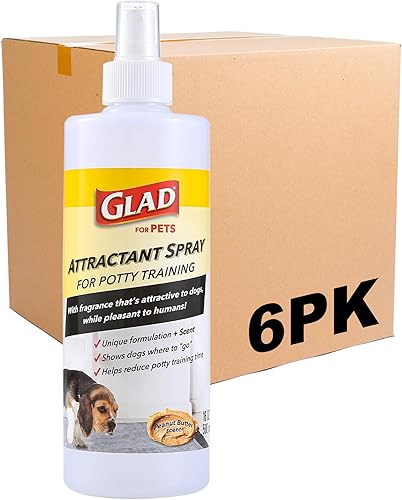 Miniatura 9 de Glad Aerosol atractivo para perros y cachorros, aroma a mantequilla de maní, 16 onzas, spray eficaz para entrenamiento de orinal para perros, ayuda