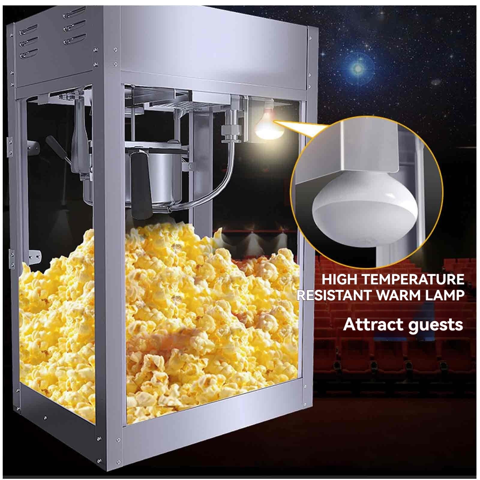 Amazon.co.jp: Popcornmaker 8オンス、ポップコーンメーカー 業務用 