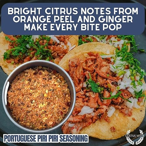 Miniatura 3 de Condimento portugués Piri Piri Fire | Todo natural | Sin OMG | 1.8 oz (51 g) | Mezcla de especias gourmet | Lote pequeño | Masaje artesanal |