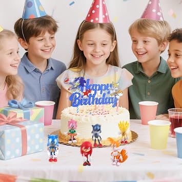 7Pcs Soni Cake Topper, Soni Figures Cake Decoration, Cartoon Theme Birthday Decorations For Kids