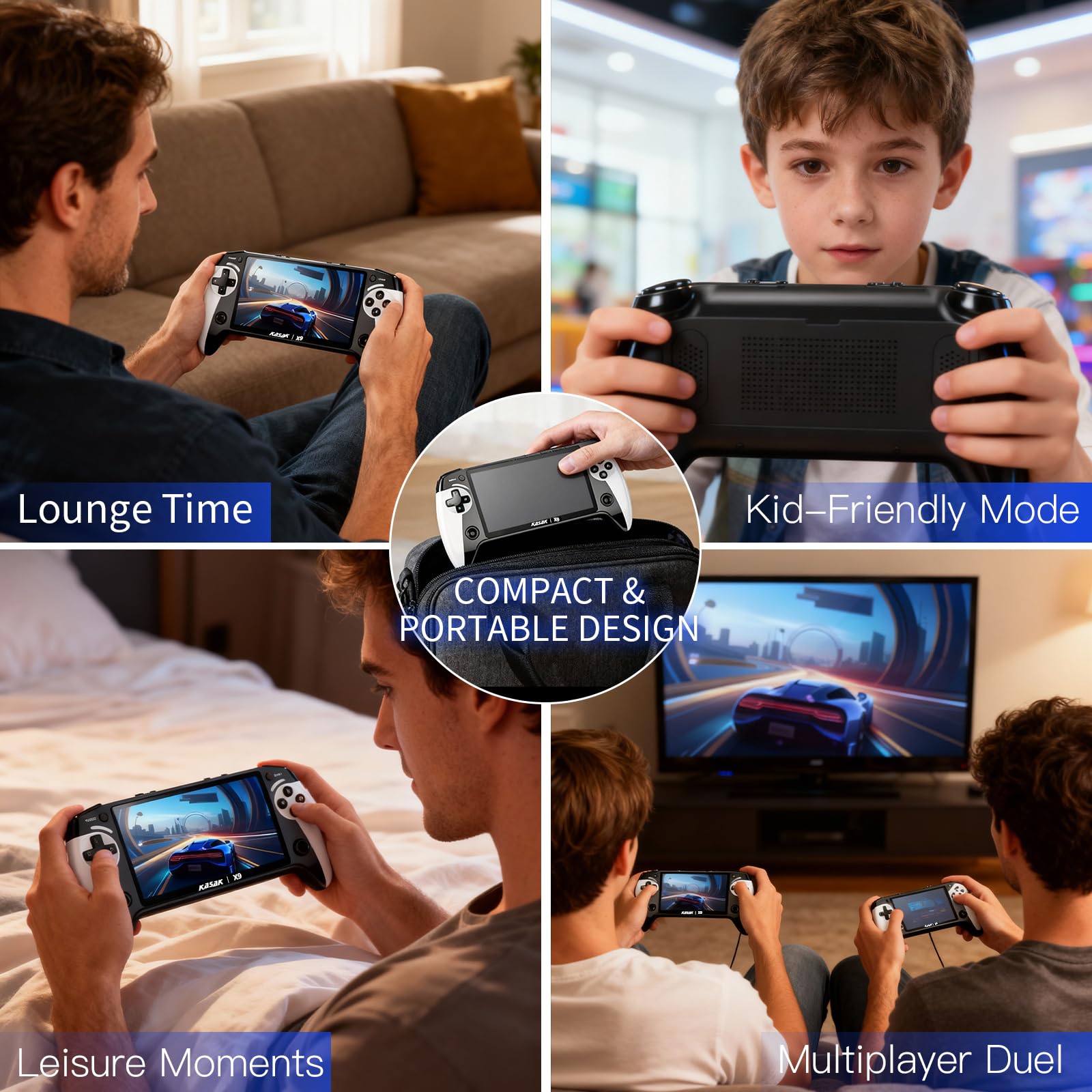 Retro Console di Gioco Palmare del Ragazzo Portatile Tenuto In Mano Videogiochi X9 Precaricati Wireless Juegos para Niños Stick TV Pixel Gaming per Bambini Sf3000 Plug 'n' Play Drive Systems De Juegos