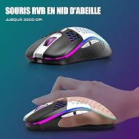 RedThunder K84 Combo Vezeték nélküli AZERTY Billentyűzet és Egér RGB Háttérvilágítással 4