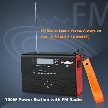 Portable Power Station, 28800mAh/100W Mobile Power Bank