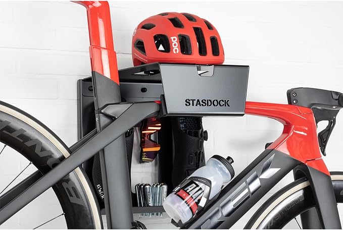 Stasdock Soporte de pared para bicicletas, color negro miniatura 3